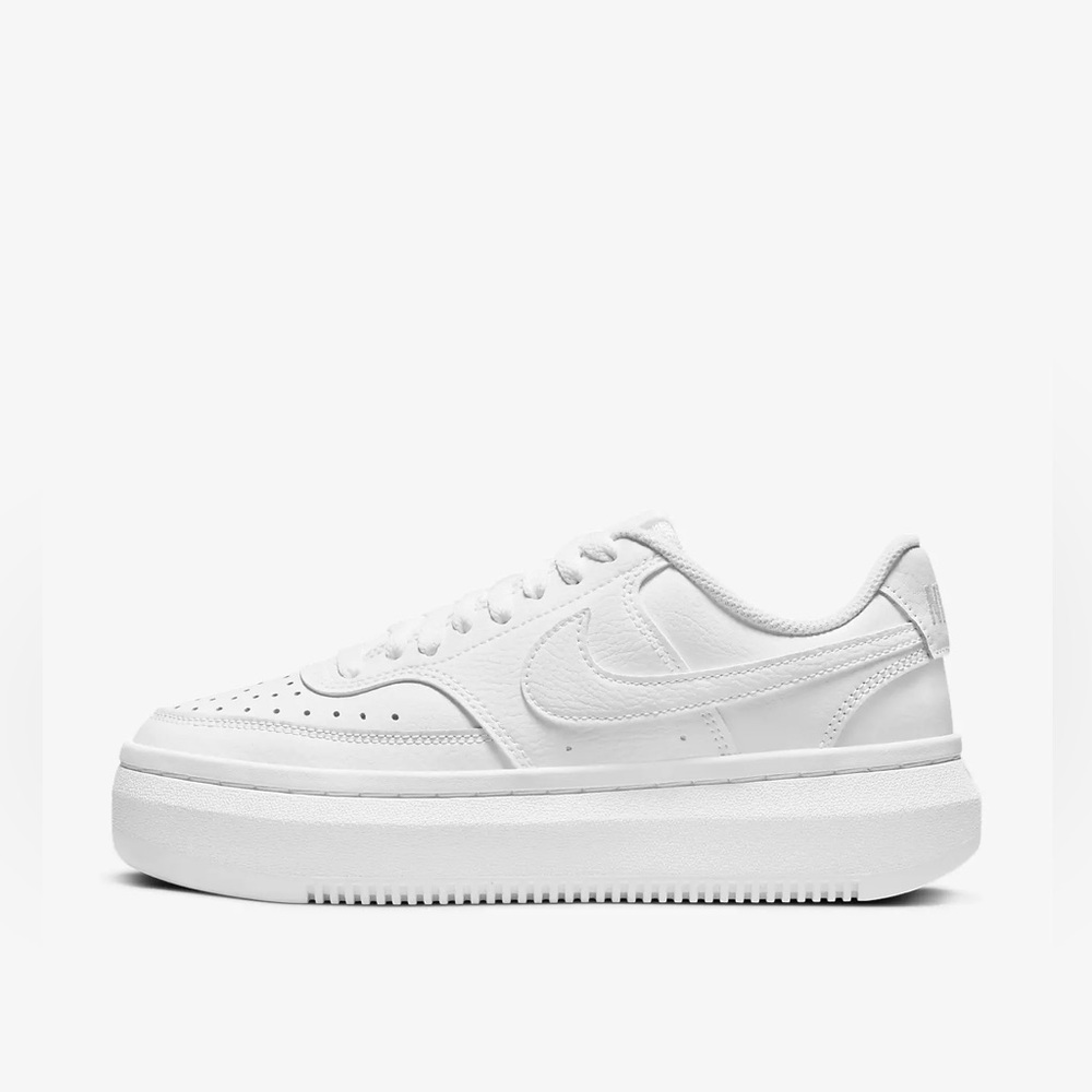 White Nike Court Vision Alta